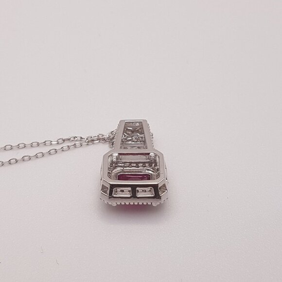 Ruby Glass Composite Necklace - Picture 9 of 11